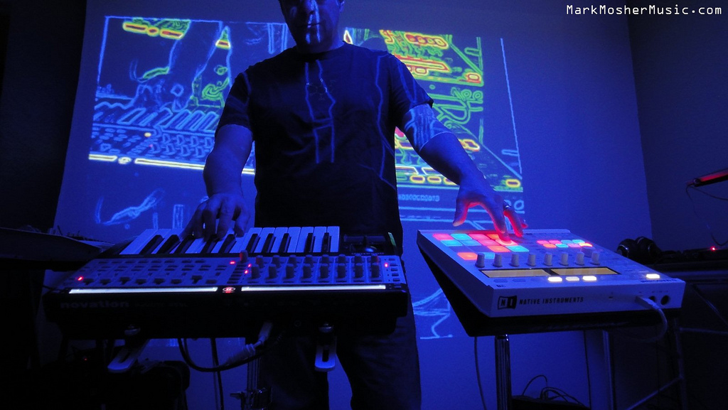 Mark Mosher performing live. All photos courtesy of the artist